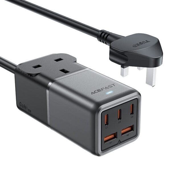 Acefast Fast Charge Power Strip Z3 PD75W GaN (3xUSB-C+2xUSB-A) - Saif Al Najmi Kw